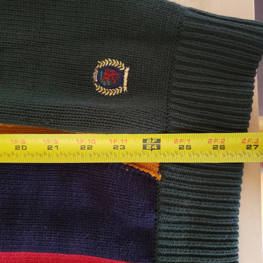 VINTAGE • Tommy Hilfiger color block knit sweater - Picture 9 of 9